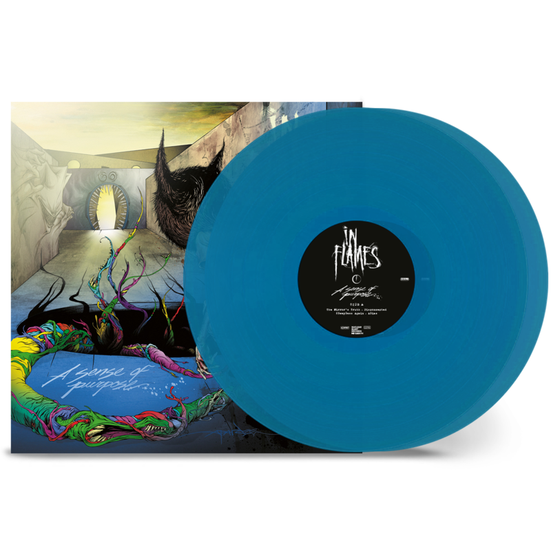 A Sense of Purpose (15th Anniversary Edition inc. The Mirror’s Truth EP) von In Flames - 2LP 180g - Transparent Ocean Blue jetzt im In Flames Store