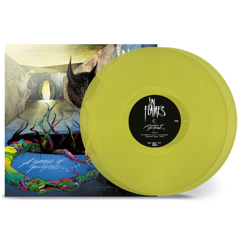 A Sense of Purpose by In Flames - Ltd. Exclusive 2LP 180g - Transparent Lime Green - shop now at In Flames store