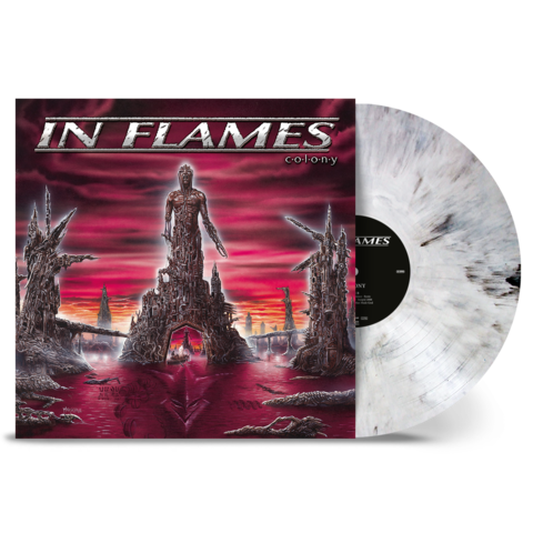 Colony by In Flames - Ltd. 1LP 180g - White Black Smoke (Band exclusive) - shop now at In Flames store