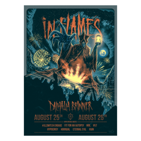 Dalhalla Brinner 2023 by In Flames - Poster - shop now at In Flames store
