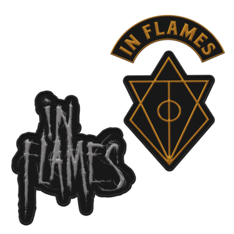 Logos by In Flames - Aufnäher 3er Set - shop now at In Flames store