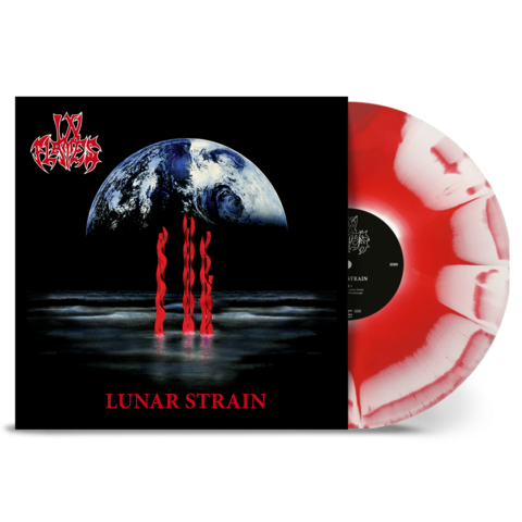 Lunar Strain by In Flames - Ltd. 1LP 180g - White Red Sunburst (Band exclusive) - shop now at In Flames store