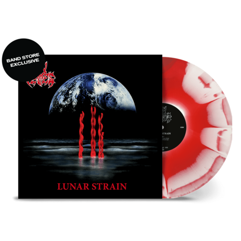 Lunar Strain by In Flames - Ltd. 1LP 180g - White Red Sunburst (Band exclusive) - shop now at In Flames store