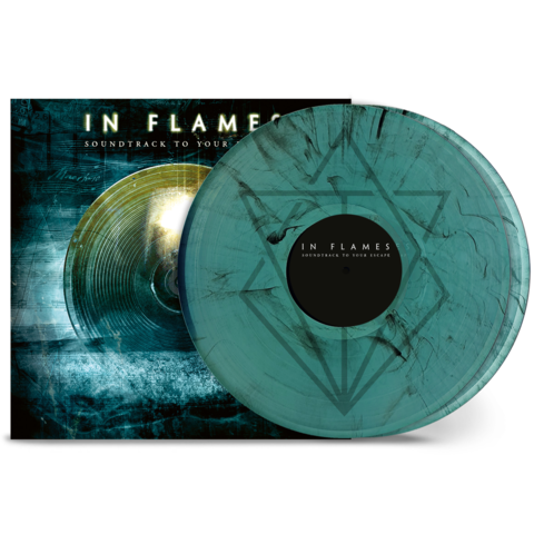 Soundtrack to Your Escape by In Flames - Ltd. 2LP 180g - Transparent Turquoise Black Smoke (Side D - Etched) (Band exclusive) - shop now at In Flames store