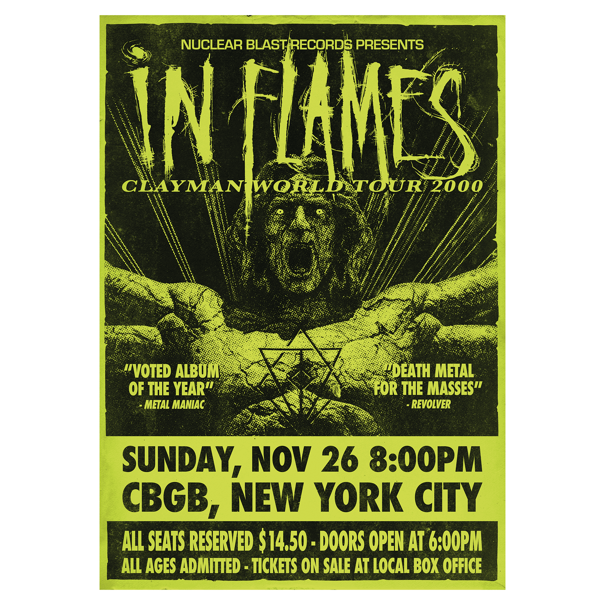 In Flames Clayman 20th Anniversary Bundle - CD, Poster, Setlist, T-Shirt Digi CD Bundle 333577