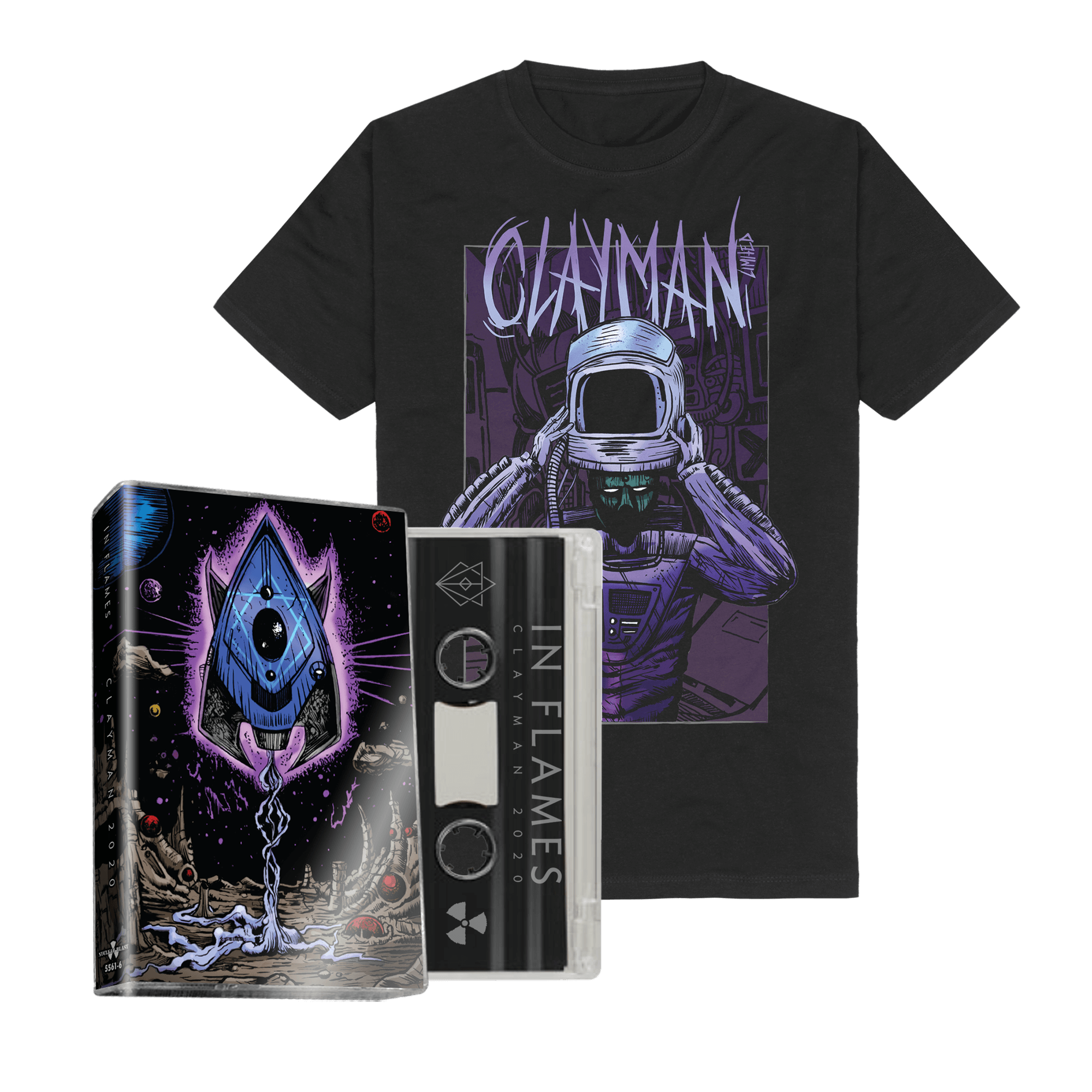 In Flames Clayman (20th Anniversary) - Ltd. MC + T-Shirt Bundle Musik Bundle 36220