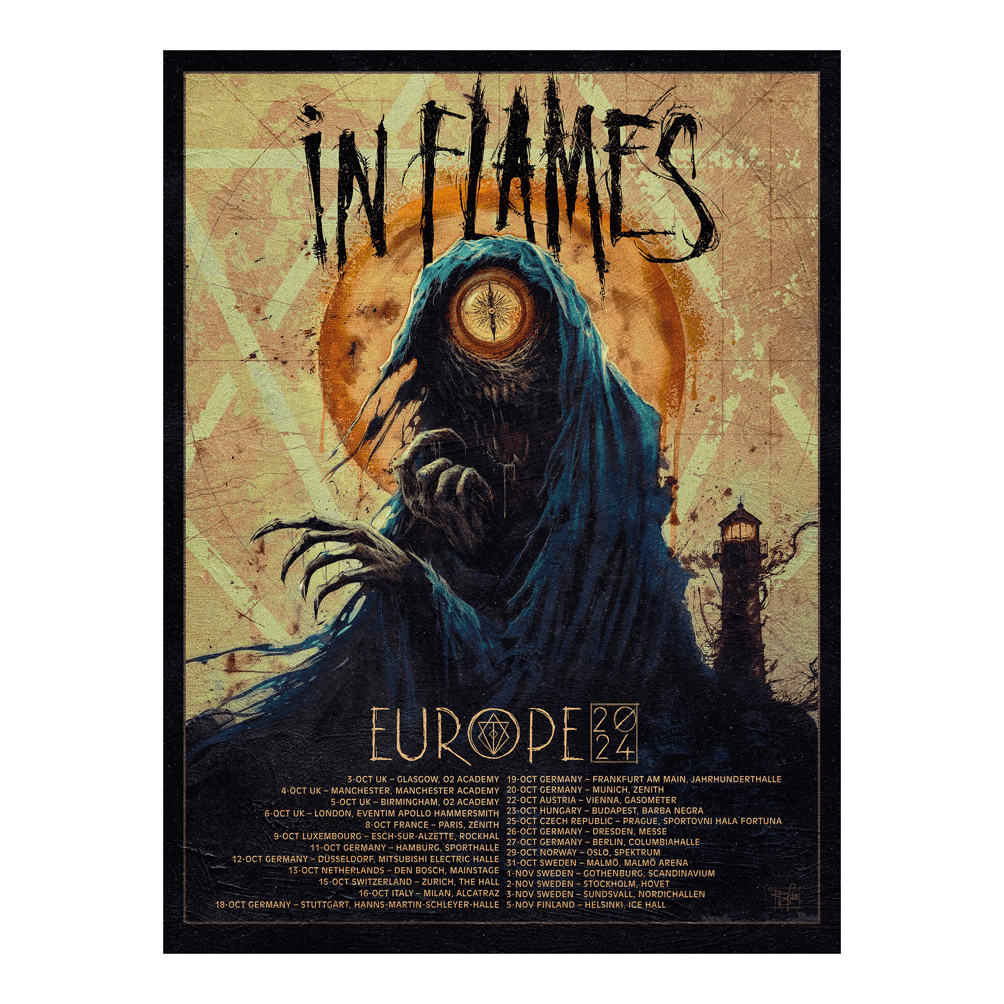 In Flames Europe 2024 Poster 375649