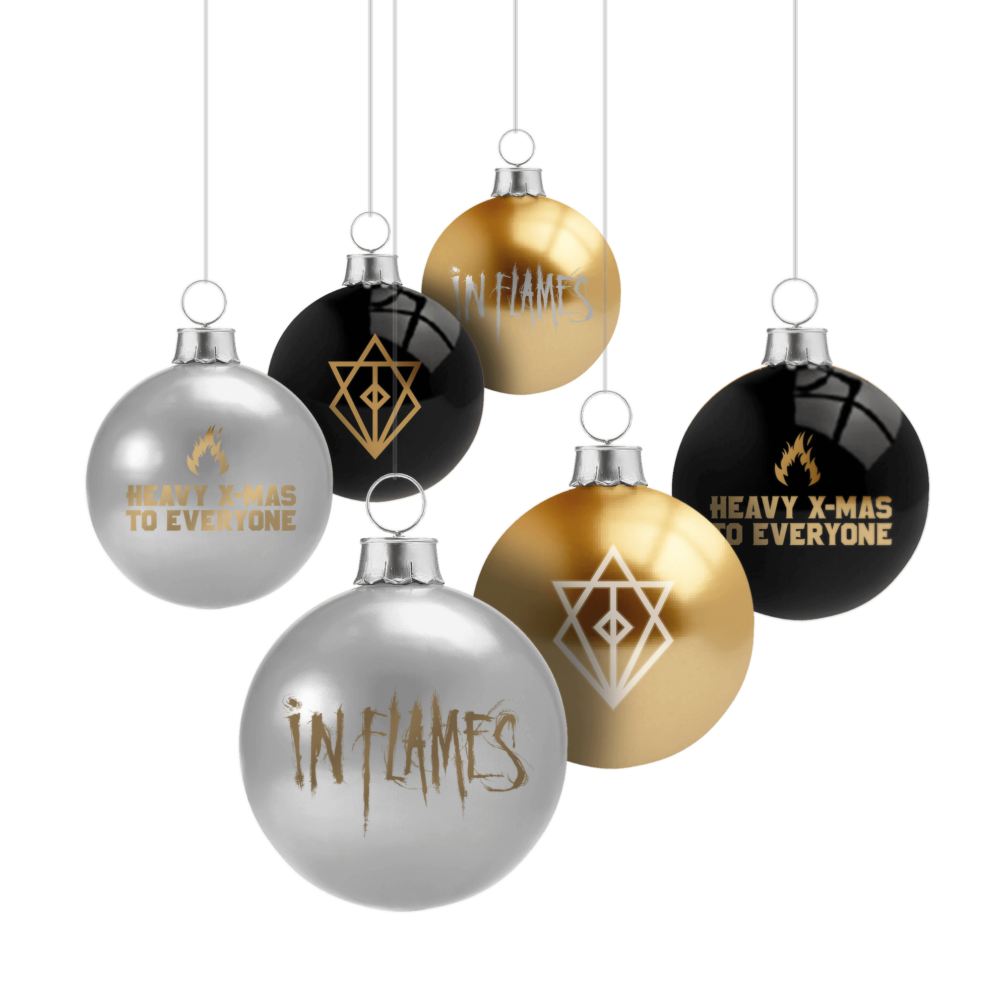 In Flames Heavy X-Mas To Everyone Baumkugel 6-er Set 335337