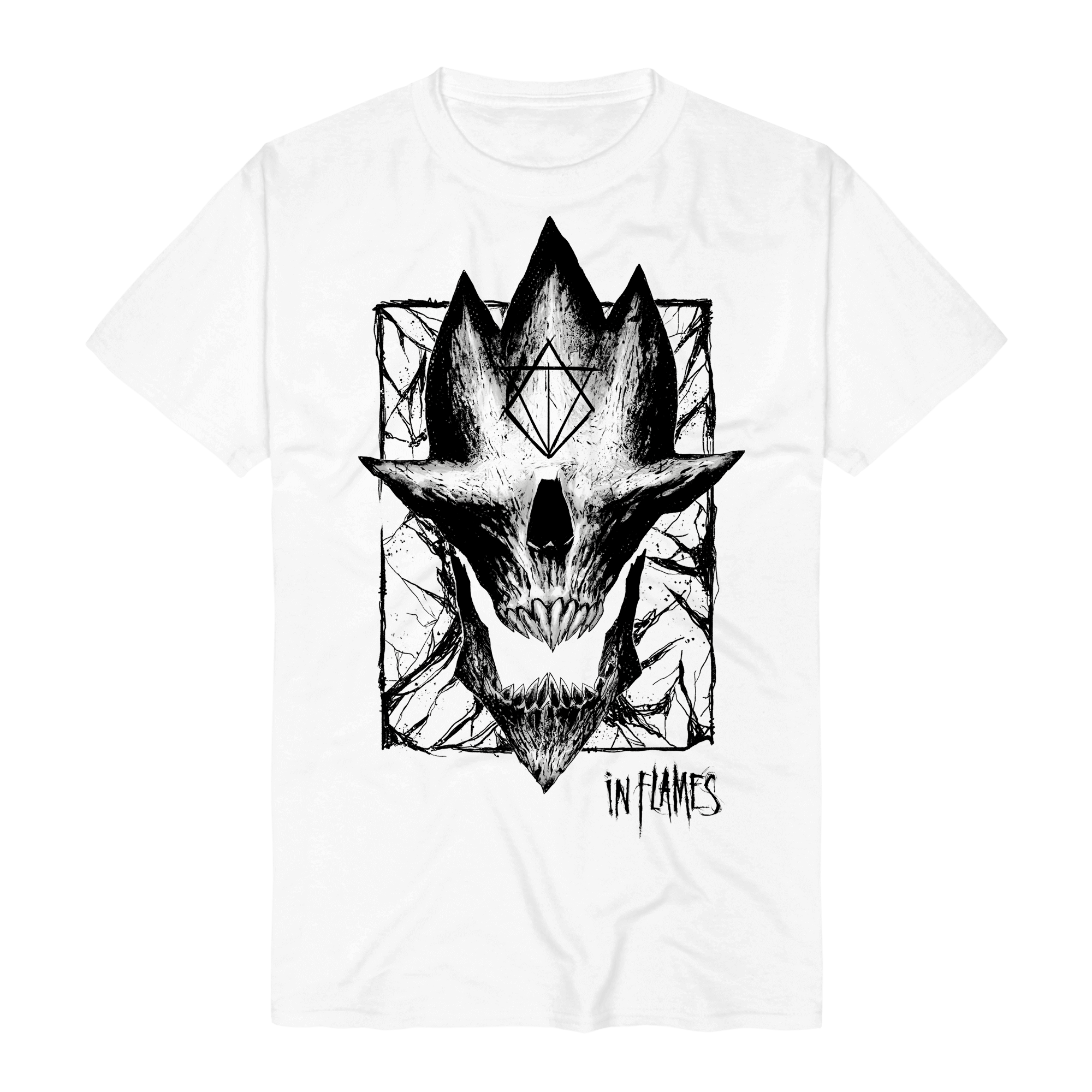In Flames Jester Skull T-Shirt 236840