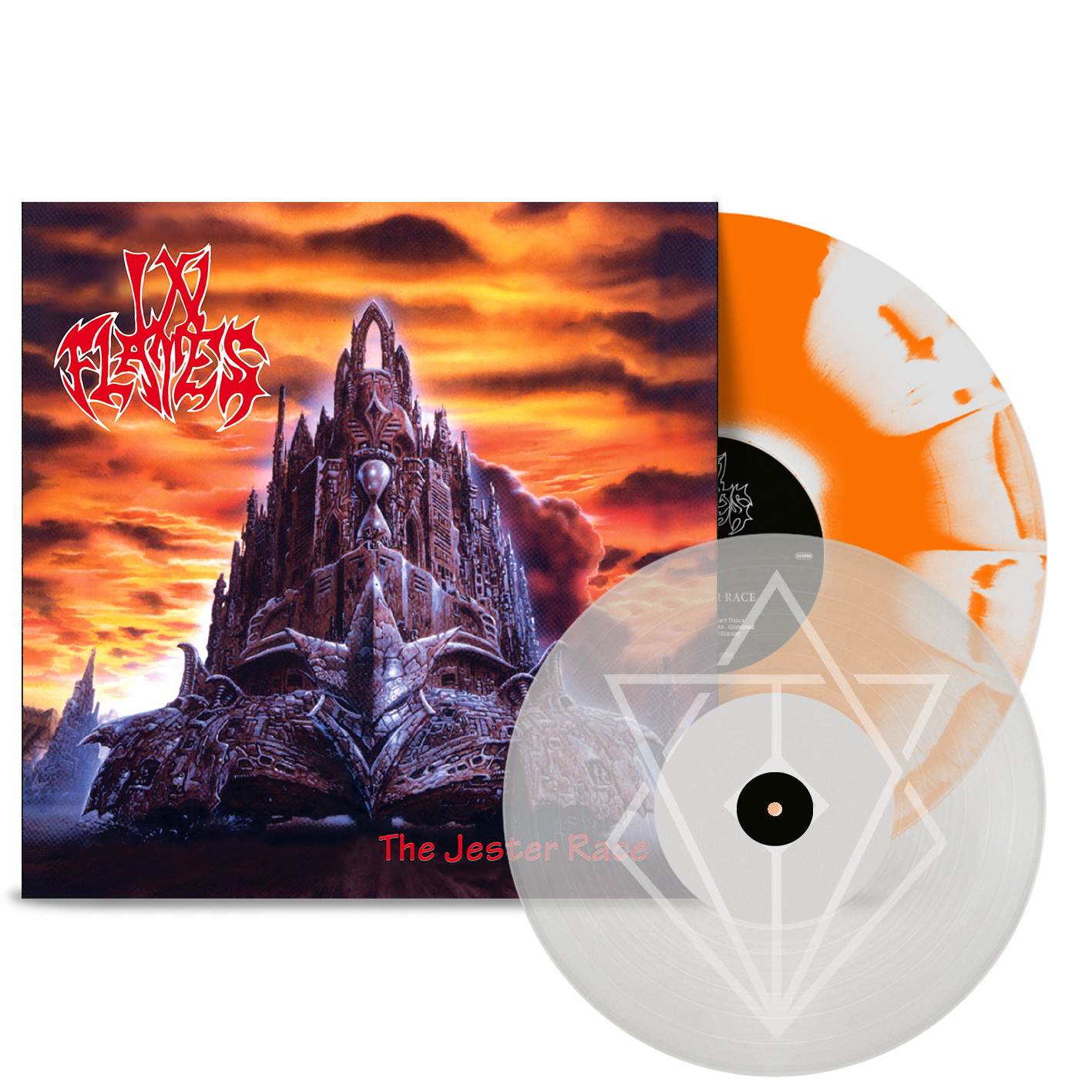 In Flames The Jester Race 1LP White/Orange Sunburst (inc. 10” Black-Ash Inheritance EP) 435623